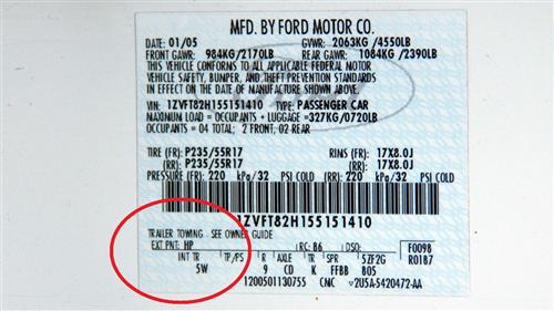 Ford Mustang Vin Decoder Chart